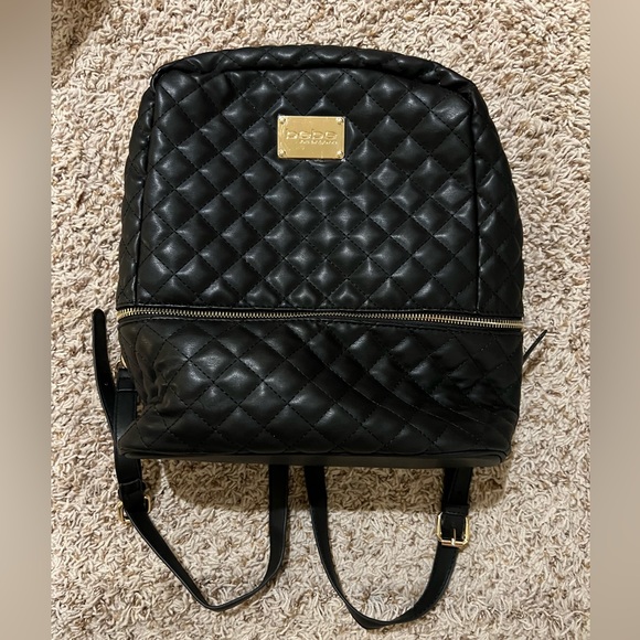 bebe Handbags - Bebe black quilted stylish backpack/bag
